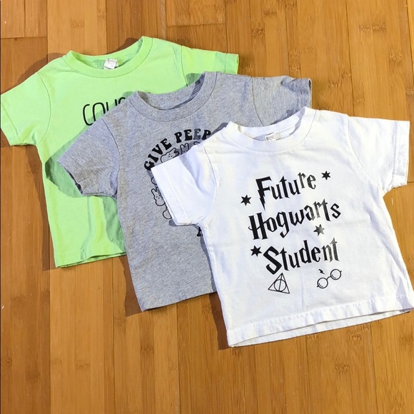 Rabbit Skins Other - lot of 3 custom vinyl tees 2T peeps cousins potter